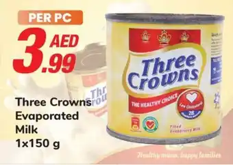 Day To Day Three Crowns Evaporated Milk 1 x 150g offer
