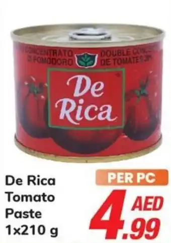 Day To Day De Rica Tomato Paste 1x210 g offer