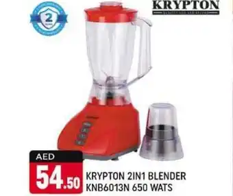 Shaklan KRYPTON 2IN1 BLENDER KNB6013N 650 WATS offer