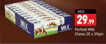 Shaklan Perfetti Milk Chews 20 x 39gm offer