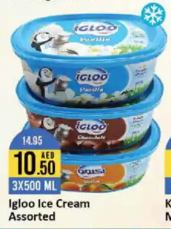 West Zone Supermarket Igloo Ice Cream Assorted 3X500ML offer