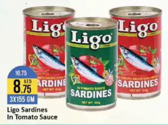 West Zone Supermarket Ligo Sardines In Tomato Sauce 3X155 GM offer