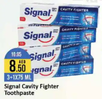West Zone Supermarket Signal Cavity Fighter Toothpaste 3+1X75 ML offer