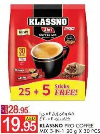 KM Trading KLASSNO PRO COFFEE MIX 3-IN-1 20 g X 30 PCS offer