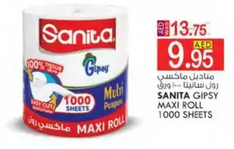 KM Trading SANITA GIPSY MAXI ROLL 1000 SHEETS offer