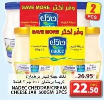Grand Hyper Market NADEC CHEDDAR/CREAM CHEESE JAR 500GM 2PCS offer