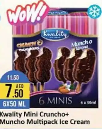 West Zone Supermarket Kwality Mini Cruncho+ Muncho Multipack Ice Cream offer