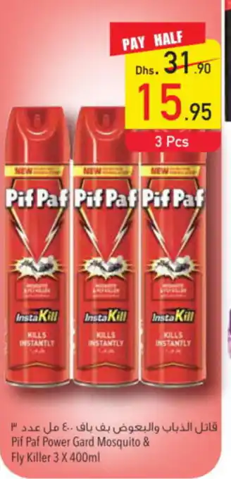 Safeer Market Pif Paf Power Gard Mosquito & Fly Killer 3 X 400ml offer