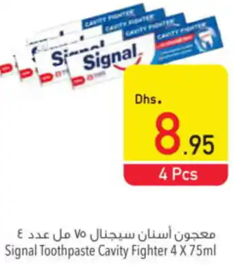 Safeer Market Signal Toothpaste Cavity Fighter 4 X 75ml offer