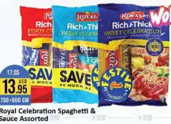 West Zone Supermarket Royal Celebration Spaghetti & Sauce Assorted offer