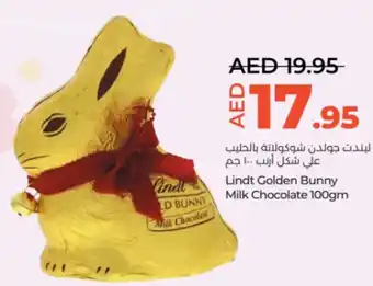 Lulu Hypermarket Lindt Golden Bunny Milk Chocolate 100gm offer