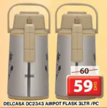 Grand Hyper Market DELCASA DC2343 AIRPOT FLASK 3LTR / PC offer