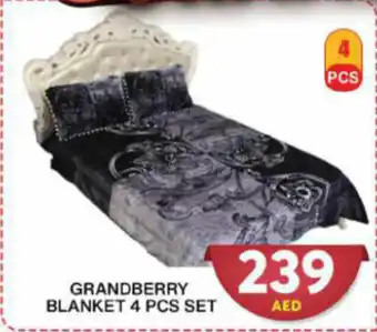 Grand Hyper Market GRANDBERRY BLANKET 4 PCS SET offer