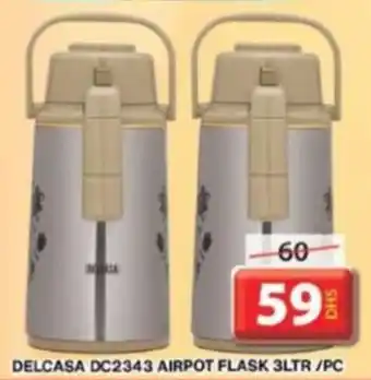 Grand Hyper Market DELCASA DC2343 AIRPOT FLASK 3LTR / PC offer