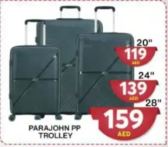 Grand Hyper Market PARAJOHN PP TROLLEY 20" offer