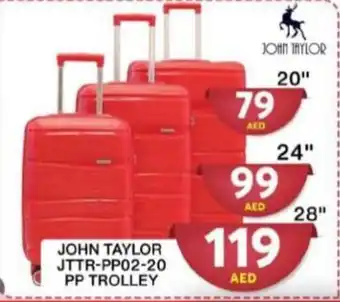 Grand Hyper Market JOHN TAYLOR JTTR-PP02-20 PP TROLLEY 20" offer