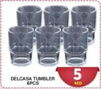 Grand Hyper Market DELCASA TUMBLER 6PCS offer