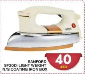Grand Hyper Market SANFORD SF20DI LIGHT WEIGHT N/S COATING IRON BOX offer