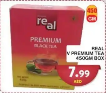 Grand Hyper Market REAL V PREMIUM TEA 450GM BOX offer