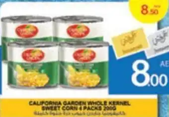 Ajman Market CALIFORNIA GARDEN WHOLE KERNEL SWEET CORN 4 PACKS 200g offer