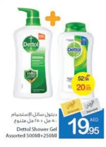 Ajman Market Dettol Shower Gel Assorted 500MI+250MI offer