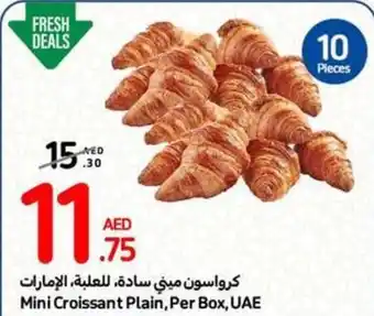 Carrefour Mini Croissant Plain Per Box offer