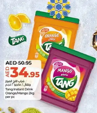 Lulu Hypermarket Tang Instant Drink Orange Mango 2kg per pc offer