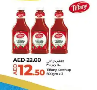 Lulu Hypermarket Tiffany Ketchup 500gmx 3 offer