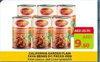 Lulu Hypermarket CALIFORNIA GARDEN PLAIN FAVA BEANS 5+1 PACKS 450G offer