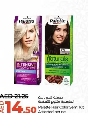 Lulu Hypermarket Palette Hair Color Semi Kit Assorted per pc offer