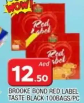 Al Madina BROOKE BOND RED LABEL TASTE BLACK 100BAGS/PC offer