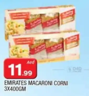 Al Madina EMIRATES MACARONI CORNI 3X400GM offer