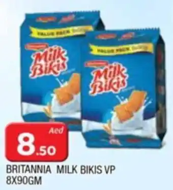 Al Madina BRITANNIA MILK BIKIS VP 8X90GM offer