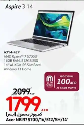 Carrefour Acer Aspire 3 14 offer