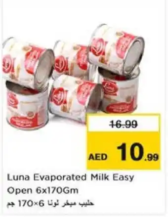 Nesto Luna Evaporated Milk Easy Open 6 x 170Gm offer