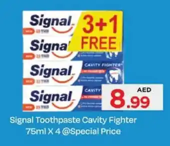 Nesto Signal Toothpaste Cavity Fighter 75mL x 4 offer