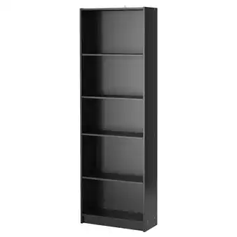 Ikea Finnby Bookcase, black, 60x180 cm offer