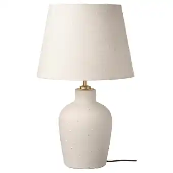 Ikea BlidvÄder Table lamp, off-white ceramic/beige, 50 cm offer