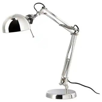 Ikea ForsÅ Work lamp, nickel-plated offer