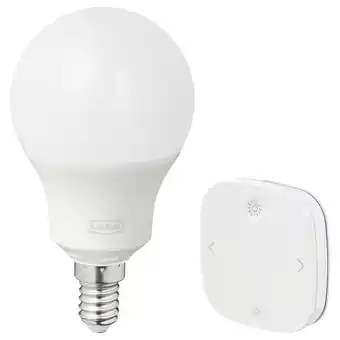 Ikea TrÅdfri / styrbar Starter kit, smart wireless dimmable/colour and white spectrum globe, e14 offer