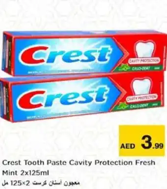 Nesto Crest Tooth Paste Cavity Protection Fresh Mint 2x125ml offer