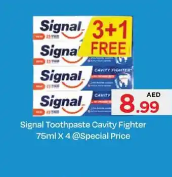 Nesto Signal Toothpaste Cavity Fighter 75ml x 4 offer