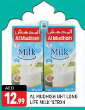 Shaklan AL MUDHISH UHT LONG LIFE MILK 1LTRX4 offer