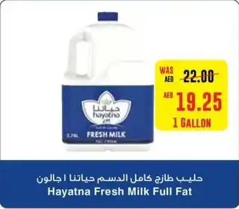 Spar Hayatna Fresh Milk Full Fat 1 GALLON offer