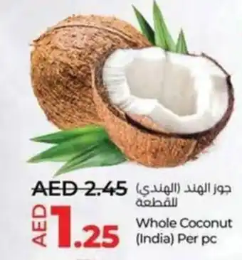 Lulu Hypermarket Whole Coconut India Per pc offer