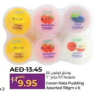 Lulu Hypermarket Cocon Nata Pudding Assorted 118gm x6 offer