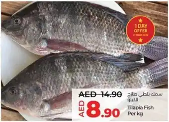 Lulu Hypermarket Tilapia Fish Per kg offer