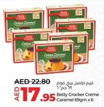 Lulu Hypermarket Betty Crocker Creme Caramel 69gmx6 offer