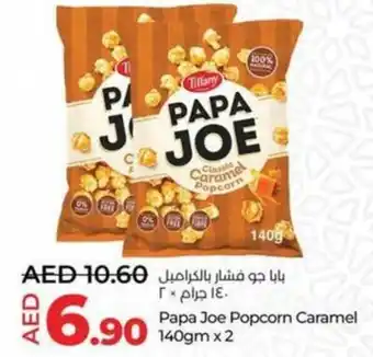 Lulu Hypermarket Papa Joe Popcorn Caramel 140gm x 2 offer