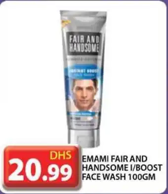 Grand Hyper Market EMAMI FAIR AND HANDSOME I/BOOST FACE WASH 100GM offer